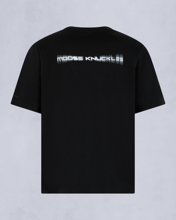 Moose Knuckles Mens Maurice T-Shirt Black M15MT776 Detail2