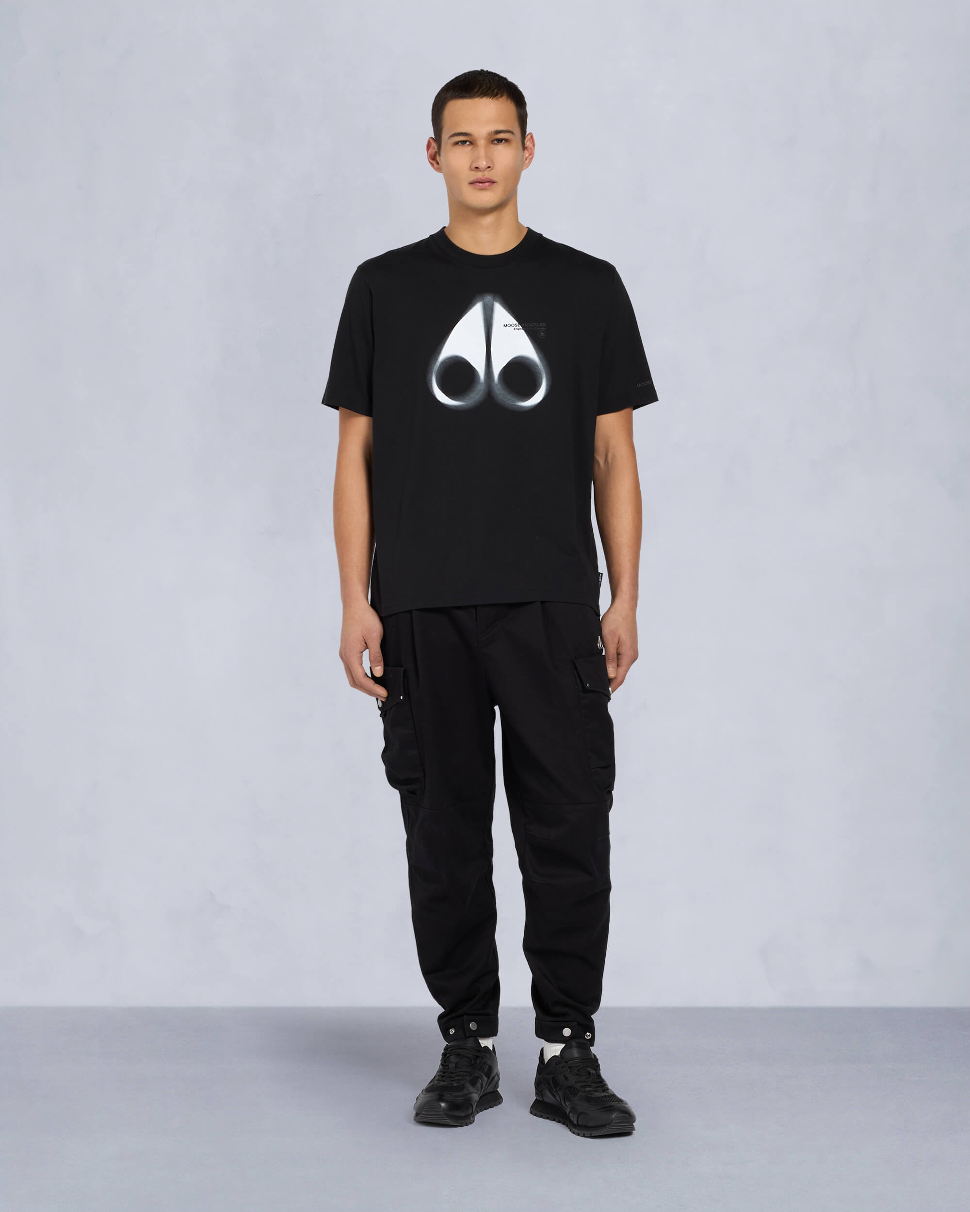 Moose Knuckles Mens Maurice T-Shirt Black M15MT776 Front Category