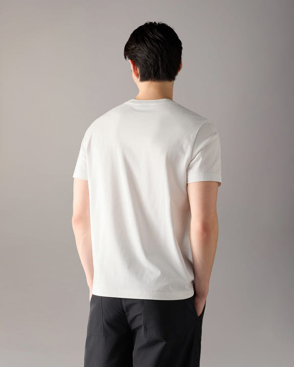 Moose Knuckles - M15MT777 - Crescent T-Shirt - MENS - White - Back