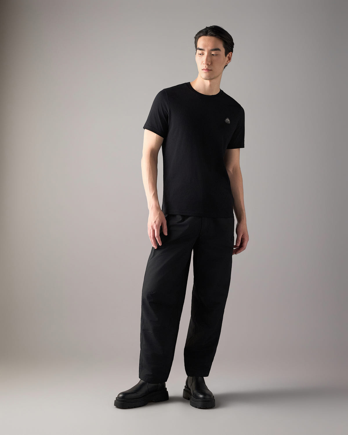 Moose Knuckles - M15MT777 - Crescent T-Shirt - MENS - Black - Front