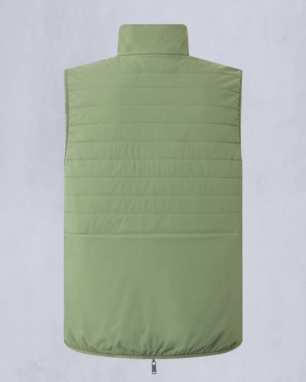Moose Knuckles Mens Dominion Packable Vest KELP/ACID M15MV452 Detail2