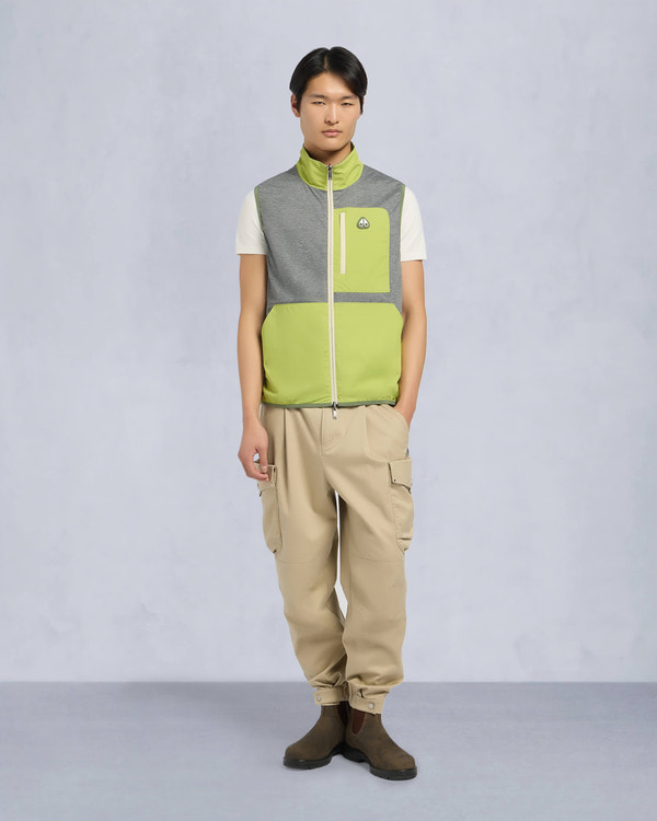 Moose Knuckles Mens Dominion Packable Vest KELP/ACID M15MV452 Detail3