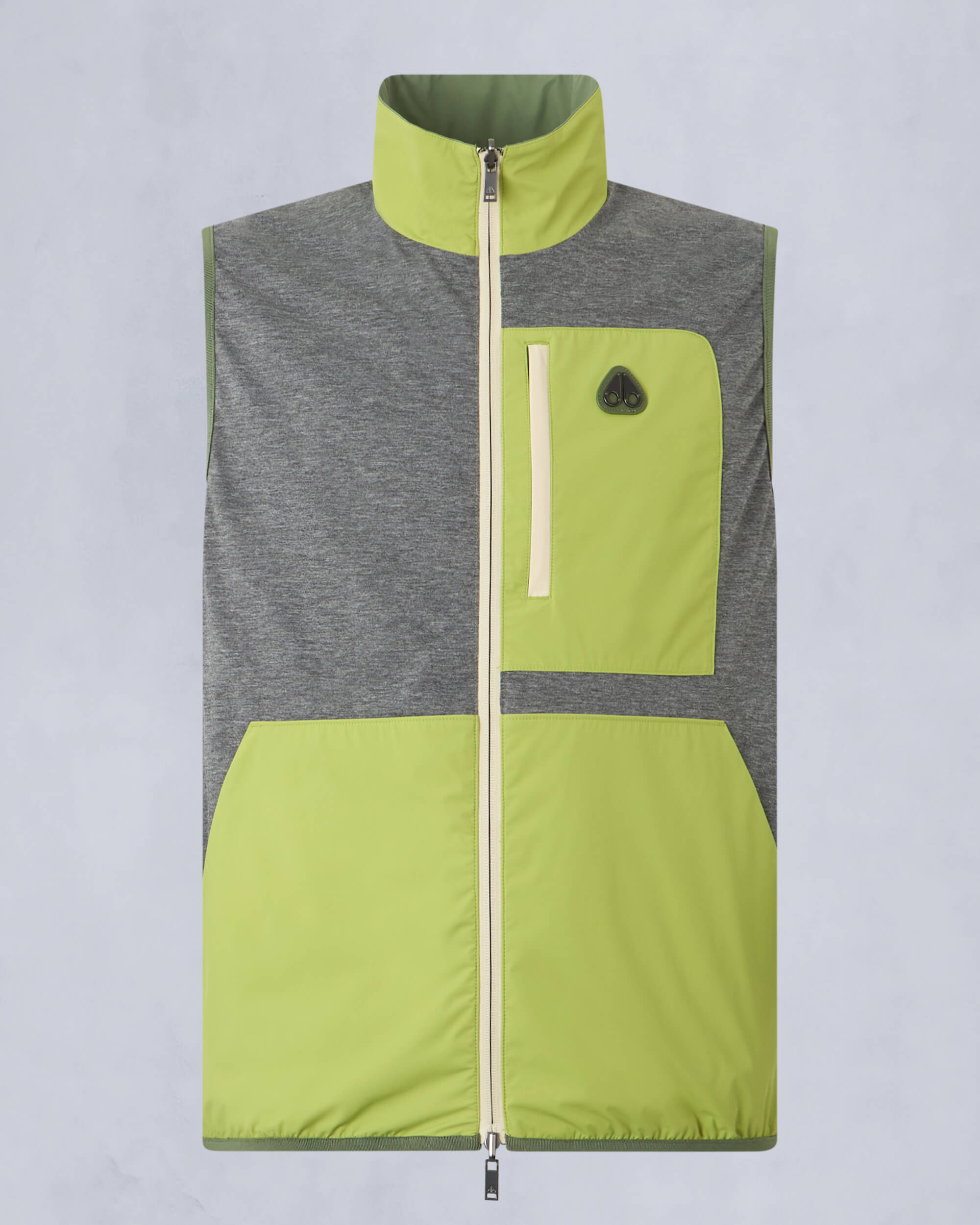 Moose Knuckles Mens Dominion Packable Vest KELP/ACID M15MV452 Detail7