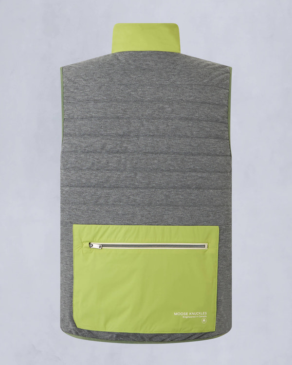 Moose Knuckles Mens Dominion Packable Vest KELP/ACID M15MV452 Detail8