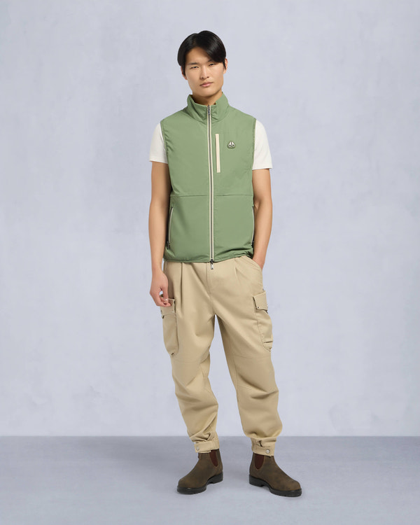 Moose Knuckles Mens Dominion Packable Vest KELP/ACID M15MV452 Front Category