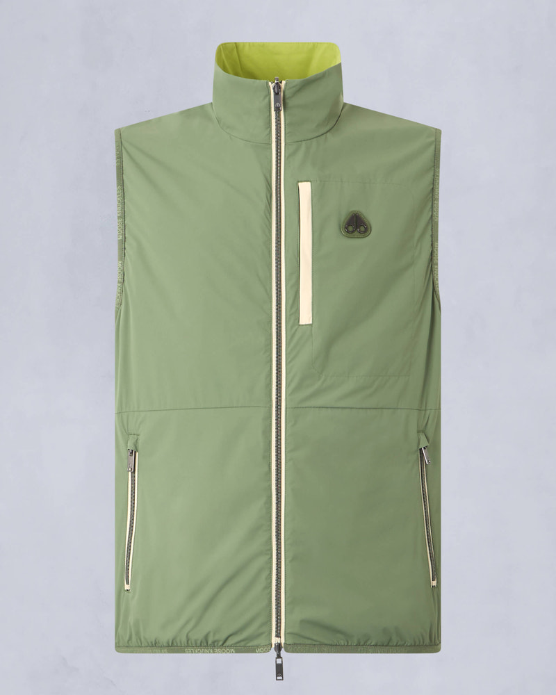 Moose Knuckles - M15MV452 - Dominion Packable Vest - MENS - KELP/ACID - GM