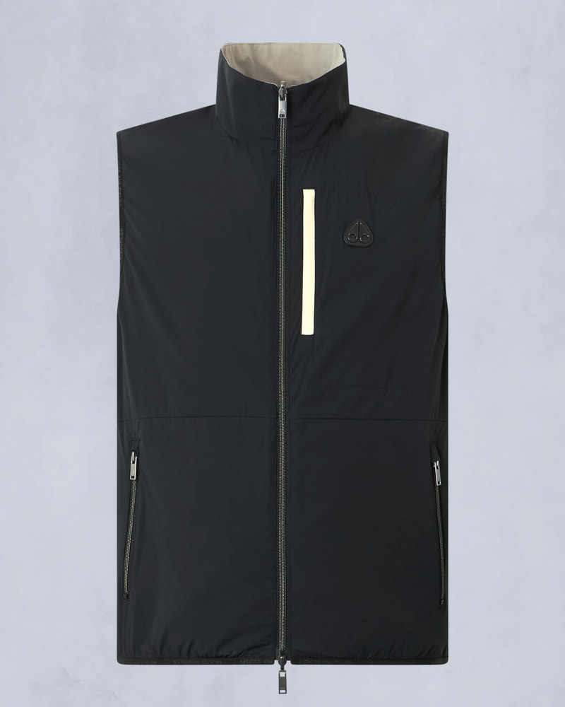 Moose Knuckles Mens Dominion Packable Vest BLACK/DUSK M15MV452 - GM