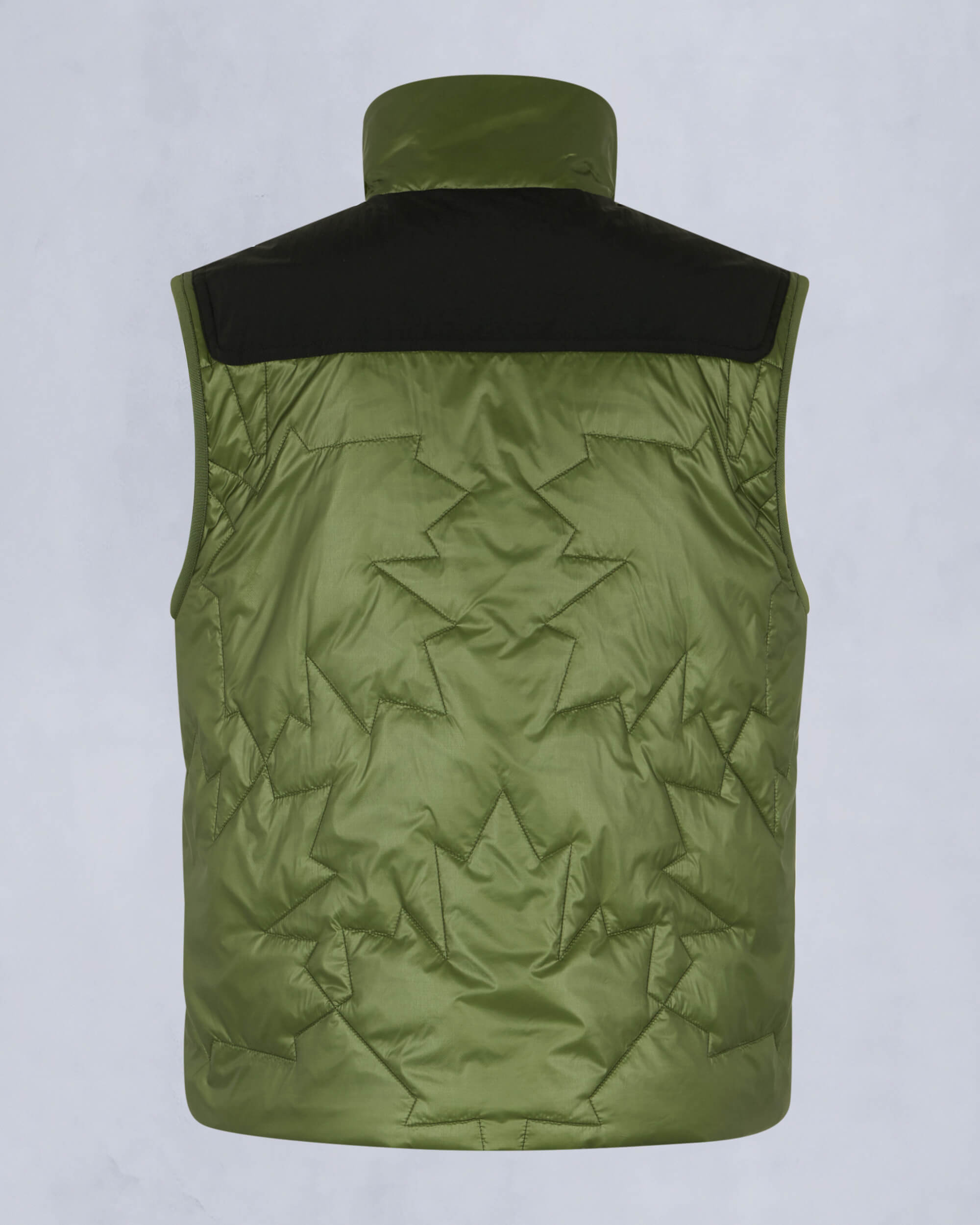 Moose Knuckles Mens Leaf Quilt Icon Vest BLACK/KELP M15MV464 Detail2