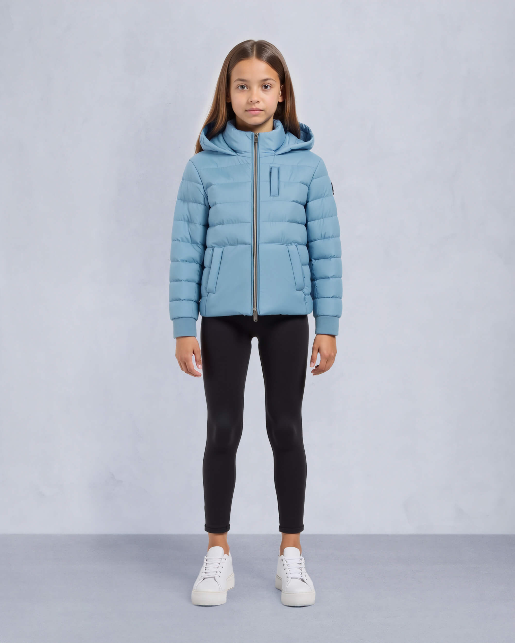 Moose Knuckles Kids Kids Unisex Gregoire Air Down Jacket SEA M15UJ183 Front Category