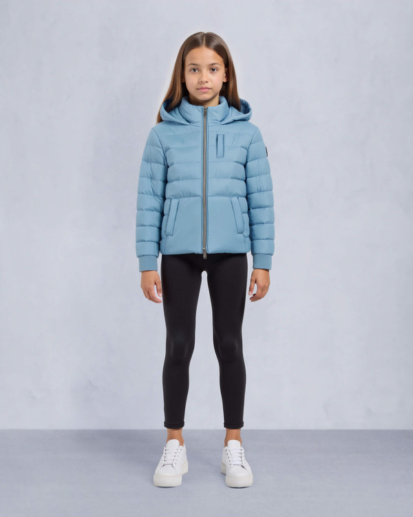 Moose Knuckles Kids Kids Unisex Gregoire Air Down Jacket SEA M15UJ183 Front Category