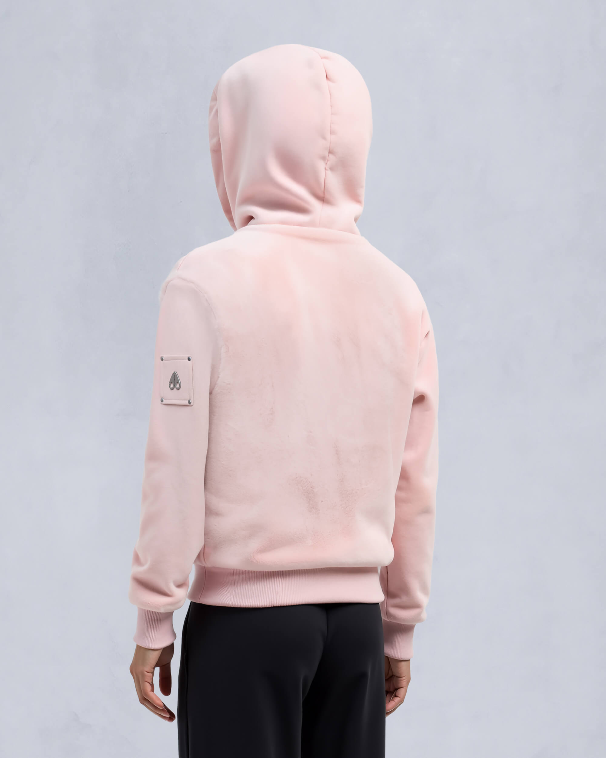 Moose Knuckles Kids Kids Unisex Rosylyn Bunny Hoodie PETAL M15US647 Back