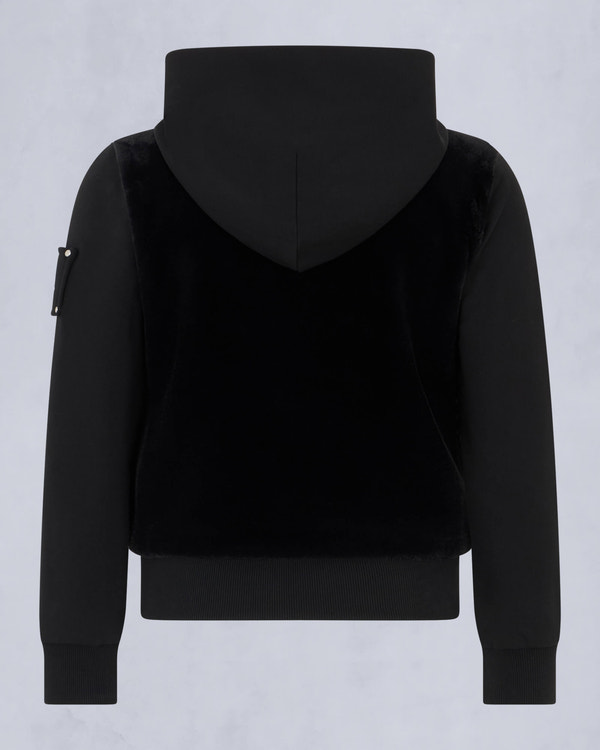 Moose Knuckles Kids Kids Unisex Rosylyn Bunny Hoodie Black M15US647 Detail2
