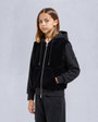 Moose Knuckles Kids Kids Unisex Rosylyn Bunny Hoodie Black M15US647 Front