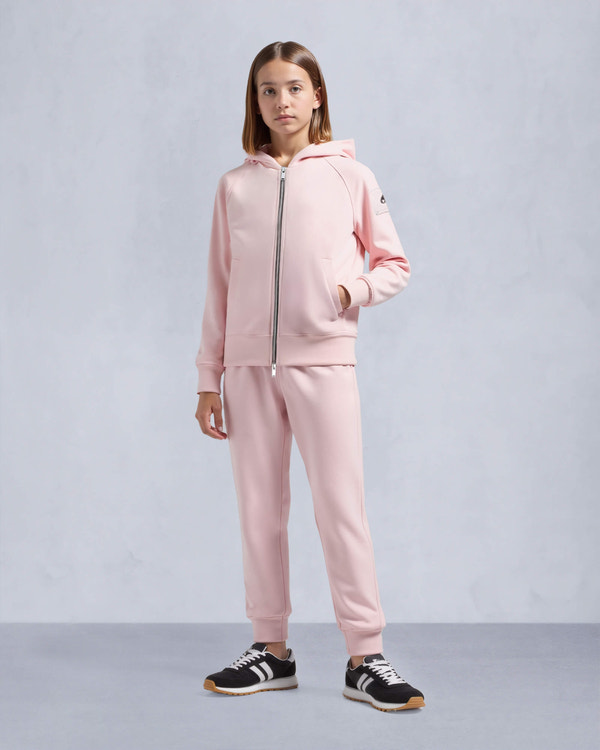 Moose Knuckles Kids Kids Unisex Hartsfield Zip Hoodie PETAL M15US708 Front Category