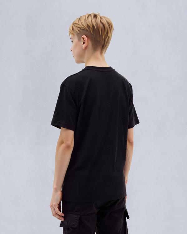 Moose Knuckles Kids Kids Unisex Augustine T-Shirt BLK W/DUSK M15UT781 Detail5