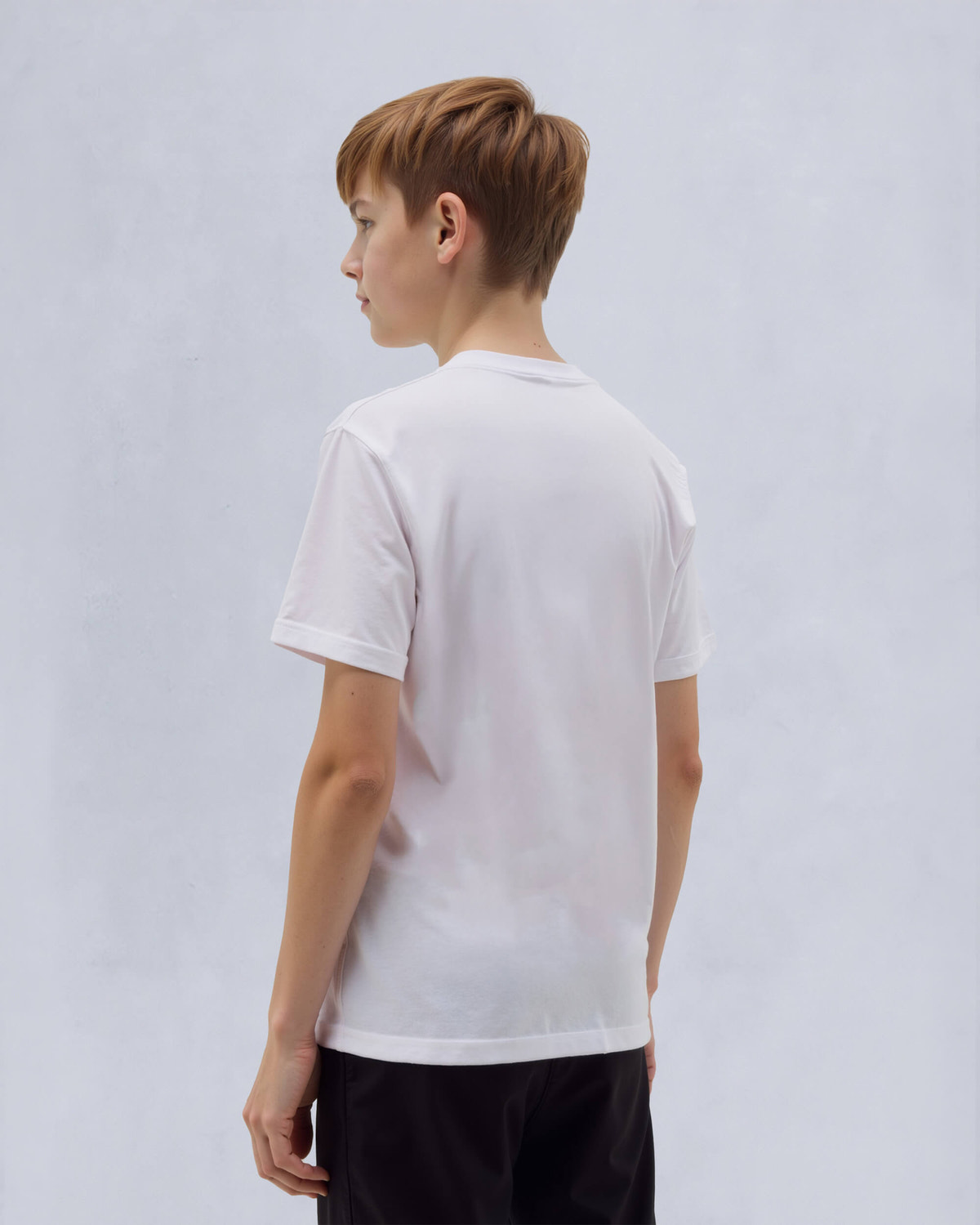 Moose Knuckles Kids Kids Unisex Augustine T-Shirt MILKYWAY W/BONE M15UT781 Back