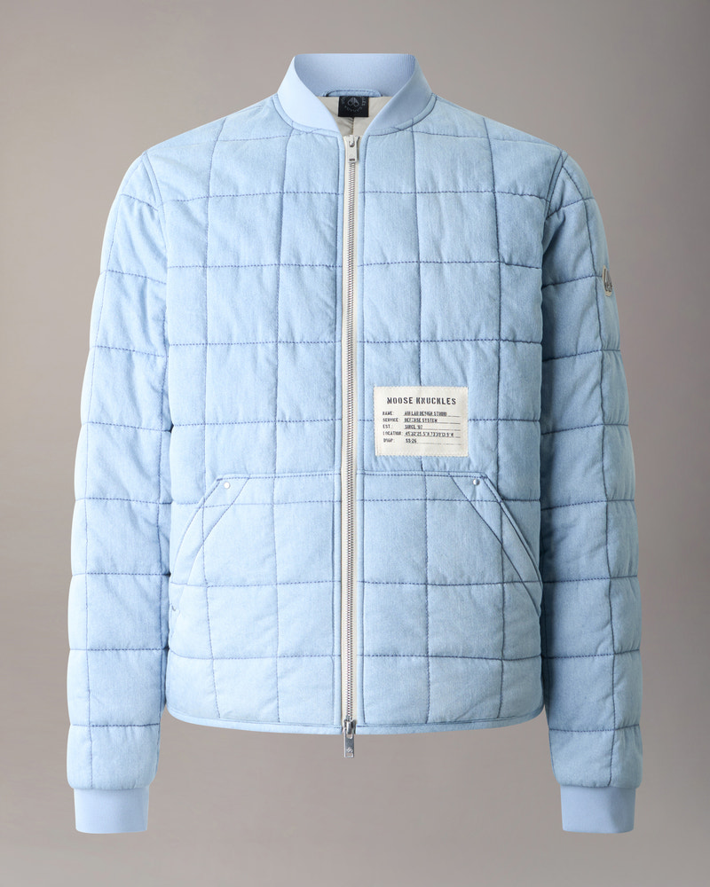 Moose Knuckles - M16MJ156H1 - Transit Liner Denim Bomber Jacket  - MENS -  - GM