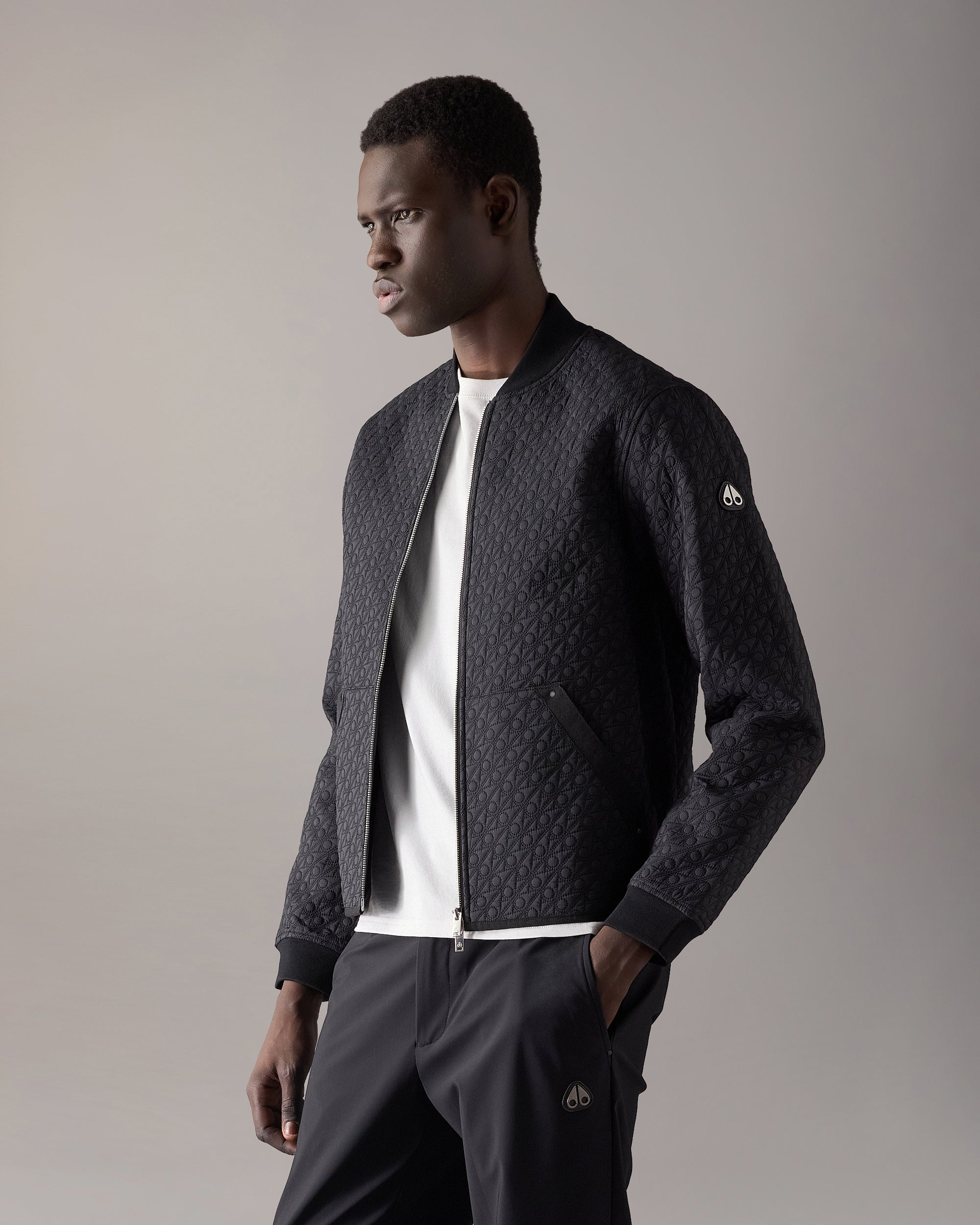 Transit Liner Monogram Bomber Jacket | Men | Moose Knuckles