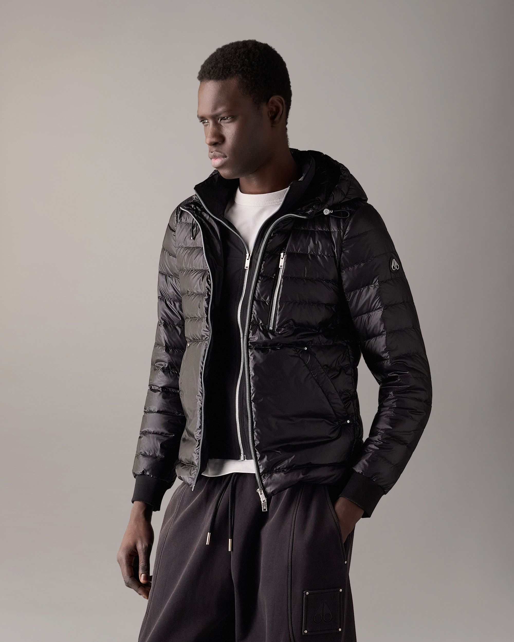 Moose Knuckles - M16MJ159 - Cloud Walker Air Down Hoodie - MENS -  - Front