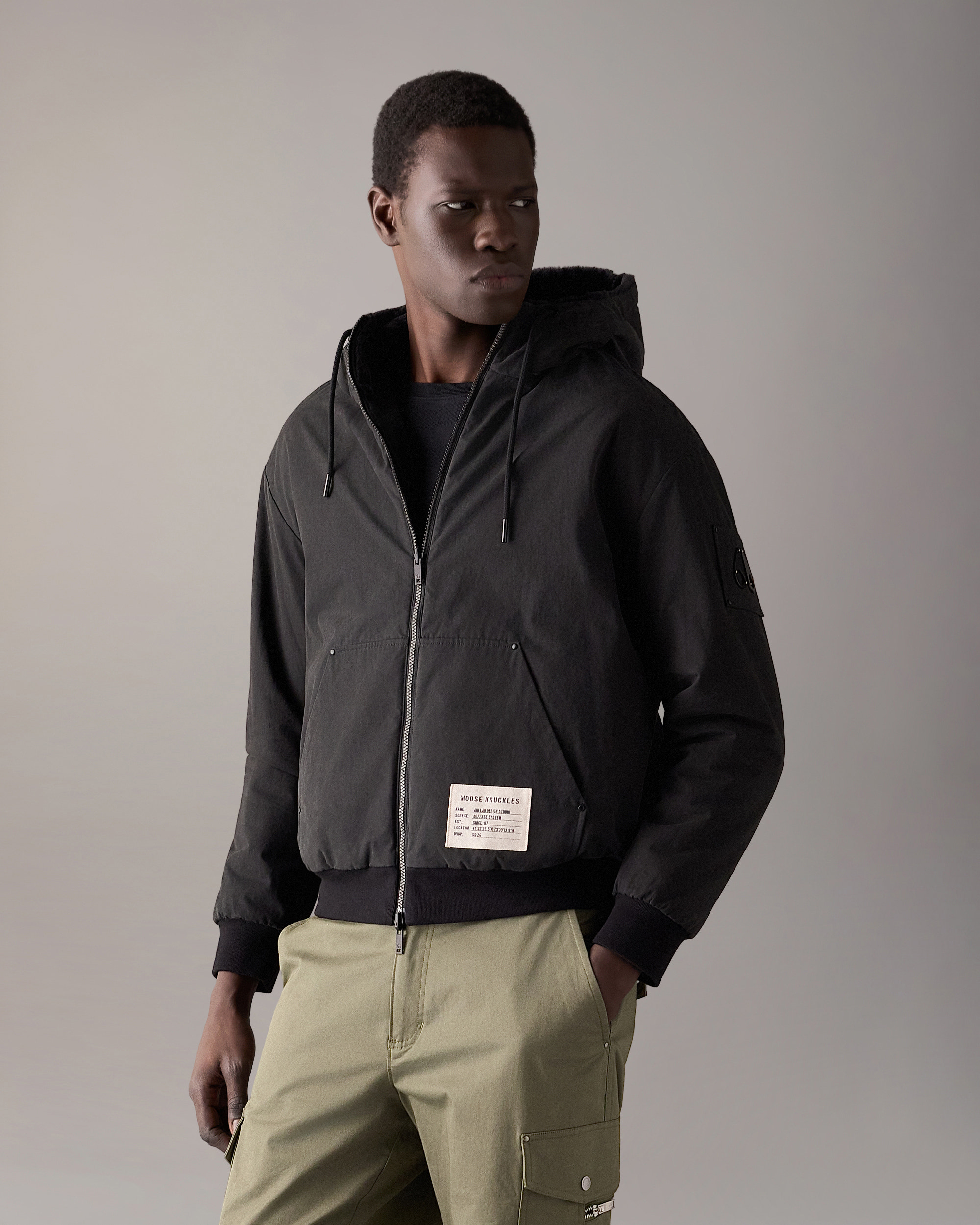 Moose Knuckles - M16MS623H - Roland Reversible Bunny Hoodie - MENS -  - Front