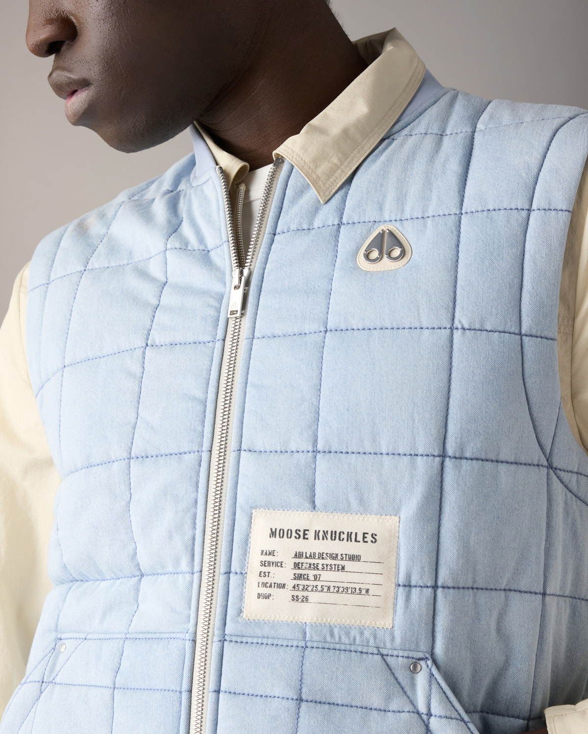 Moose Knuckles - M16MV456H1 - Transit Liner Denim Vest - MENS -  - Detail6