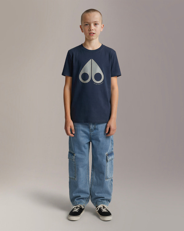 Moose Knuckles - M16UT740 - Tandem Pima Cotton Logo T-Shirt - KIDS -  - Detail5