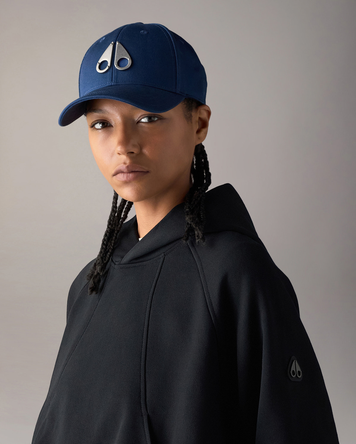 Moose Knuckles Accessories Logo Icon Baseball Cap  M31MA534 Front Category