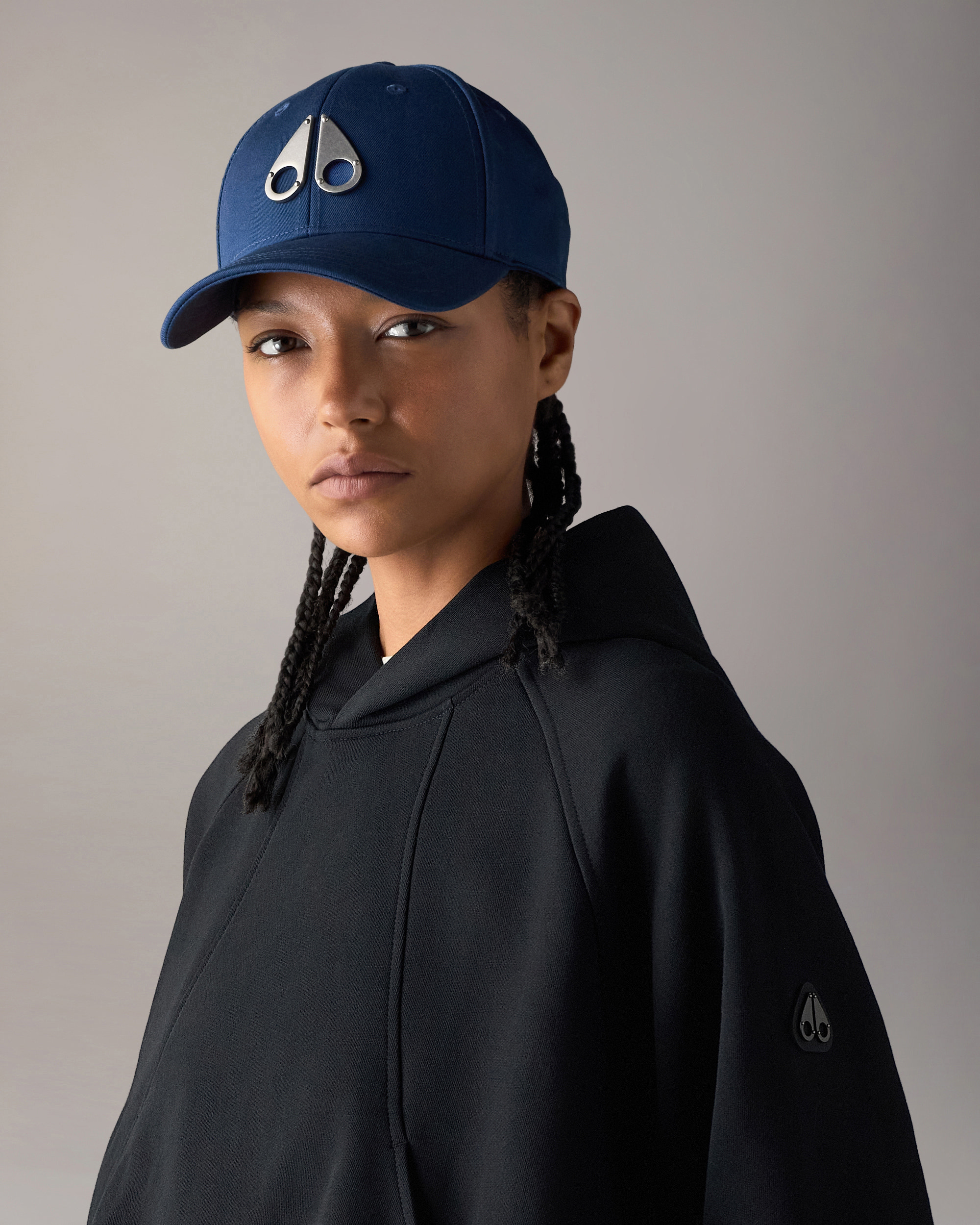 Moose Knuckles Accessories Logo Icon Baseball Cap  M31MA534 Front Category