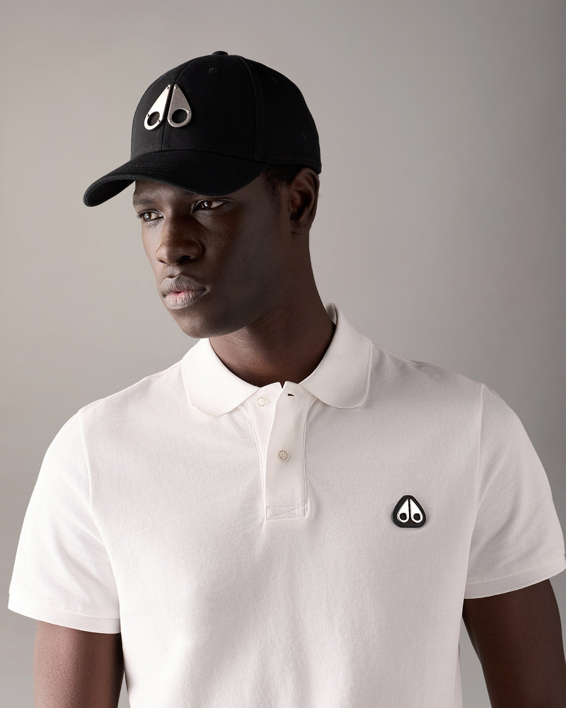 Moose Knuckles - M31MA534 - LOGO ICON CAP - ACCESSORIES - Black / Nickel Logo - Front Category