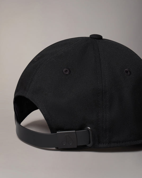 Moose Knuckles - M31MA534 - Logo Icon Baseball Cap - ACCESSORIES - Black / Black Logo - Back
