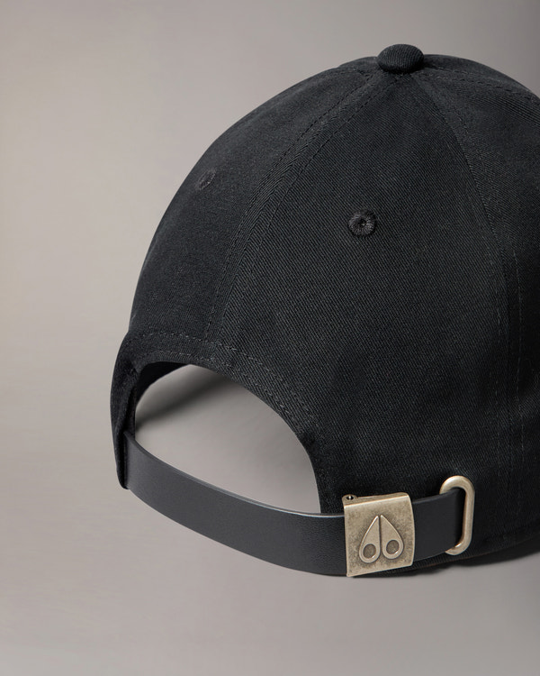 Moose Knuckles - M31MA534 - Logo Icon Baseball Cap - ACCESSORIES - Black / Black Logo - Detail10