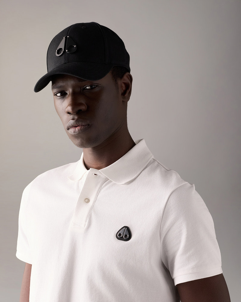 Moose Knuckles - M31MA534 - LOGO ICON CAP - ACCESSORIES - Black / Black Logo - Front Category