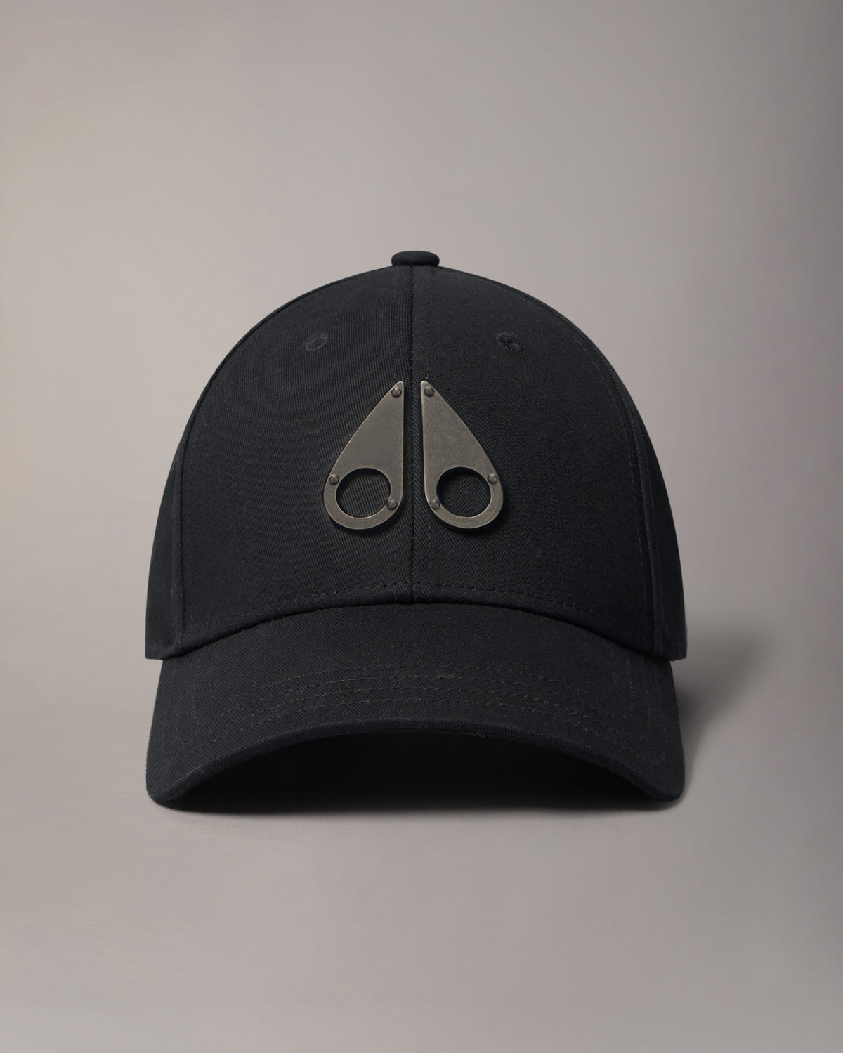 Moose Knuckles - M31MA534 - Logo Icon Baseball Cap - ACCESSORIES - Black / Black Logo - GM
