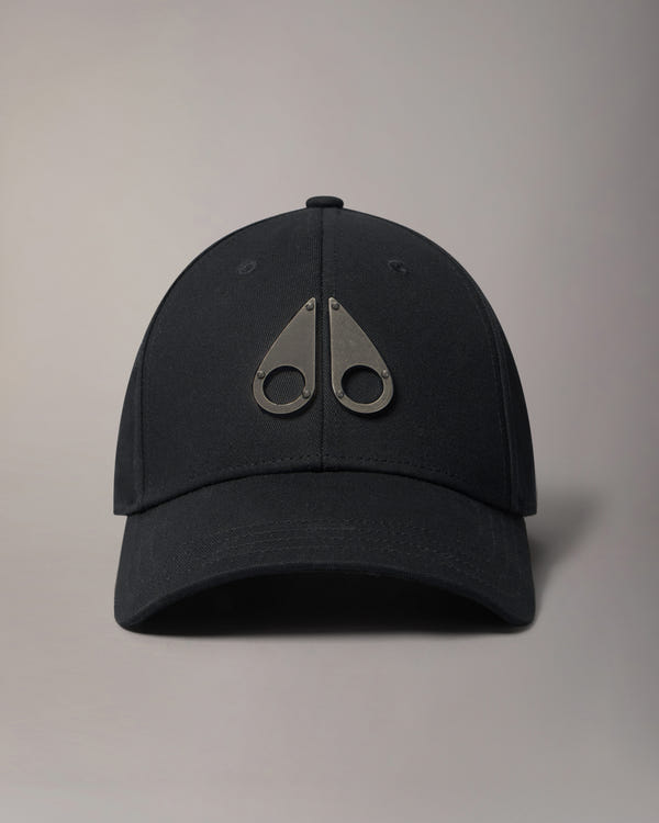 Moose Knuckles - M31MA534 - Logo Icon Baseball Cap - ACCESSORIES - Black / Black Logo - GM