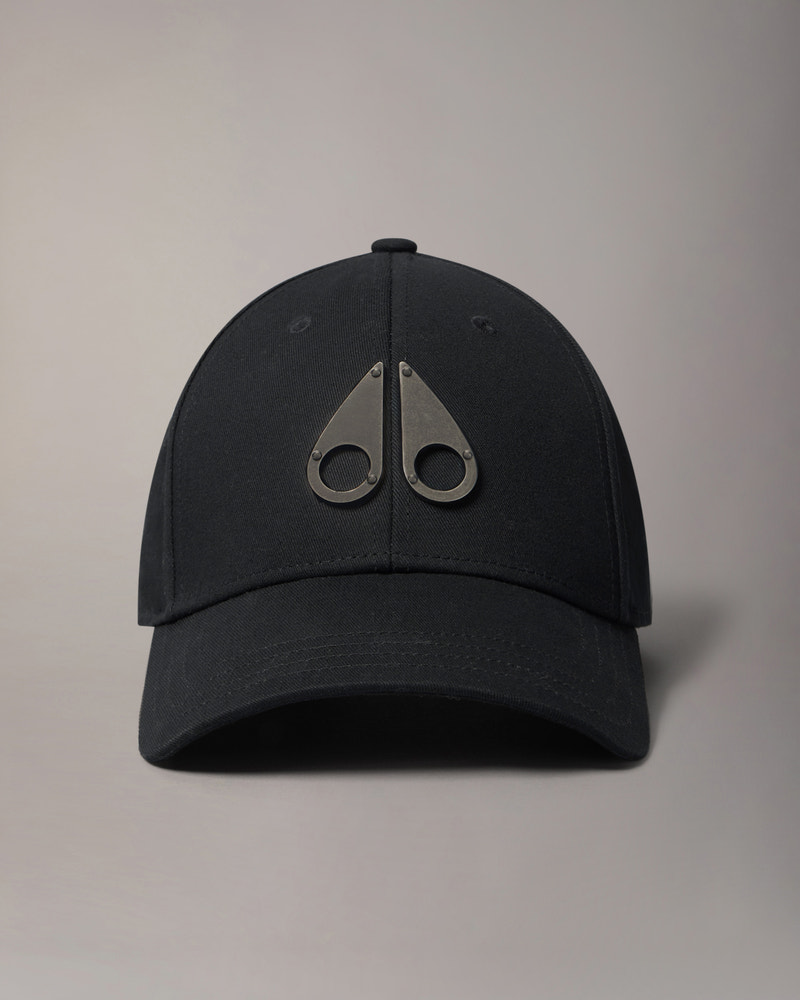 Moose Knuckles - M31MA534 - Logo Icon Baseball Cap - ACCESSORIES - Black / Black Logo - GM