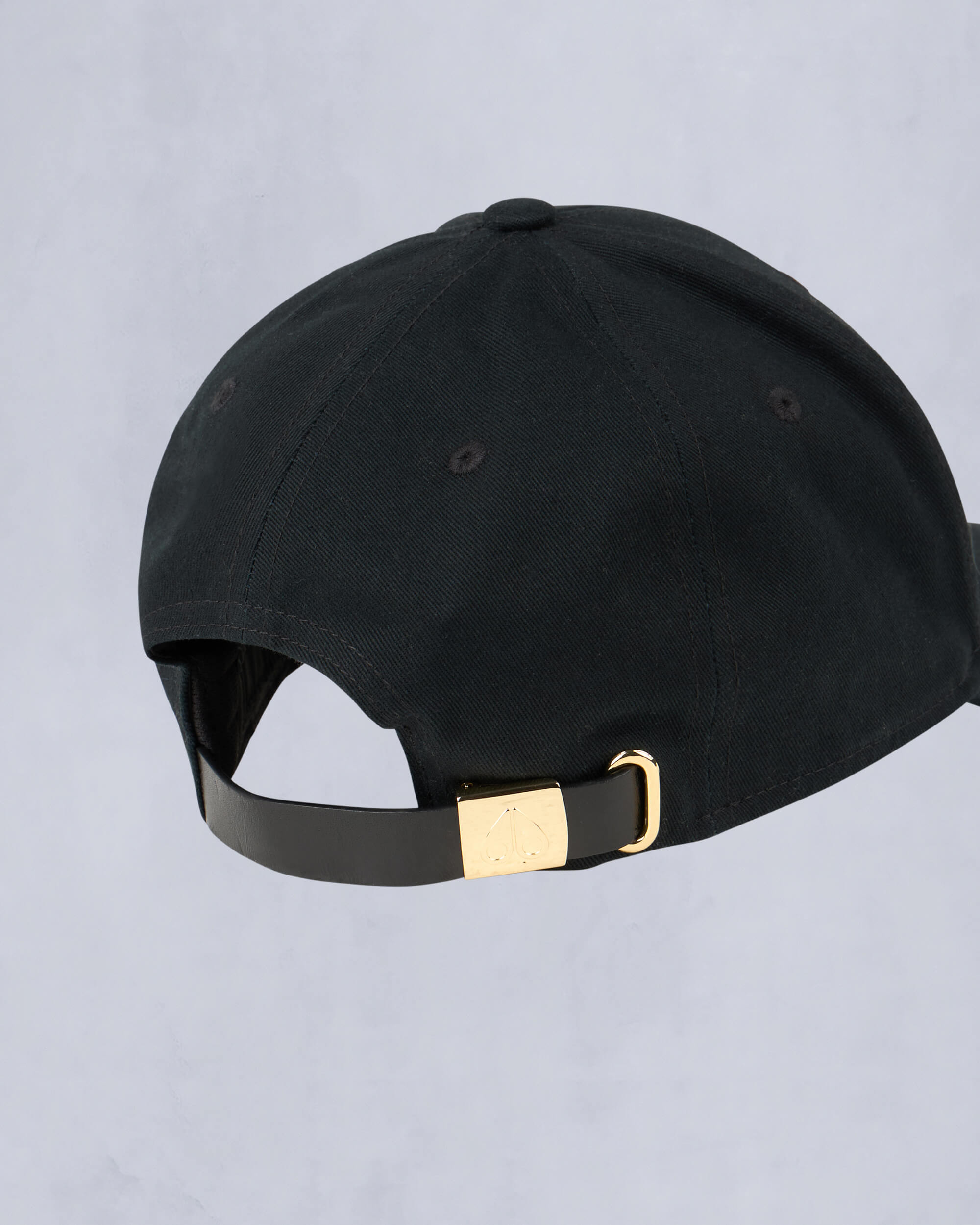 Moose Knuckles - M31MA535 - Gold Logo Icon Cap - ACCESSORIES - Black / Gold Logo - Back