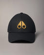 Moose Knuckles - M31MA535 - Gold Series Logo Icon Baseball Cap - ACCESSORIES - Black / Gold Logo - GM