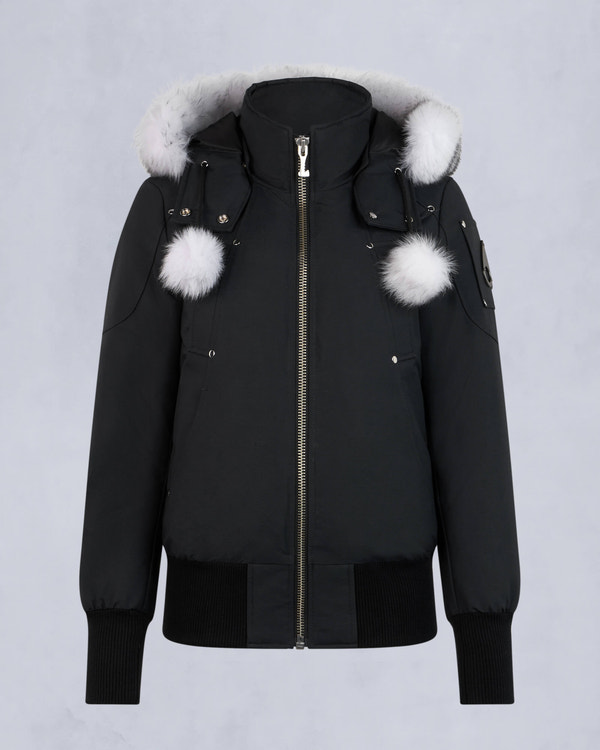 Moose Knuckles - M32LB002S - Original Debbie Bomber Neoshear  - WOMENS - Navy / Natural Shearling - GM
