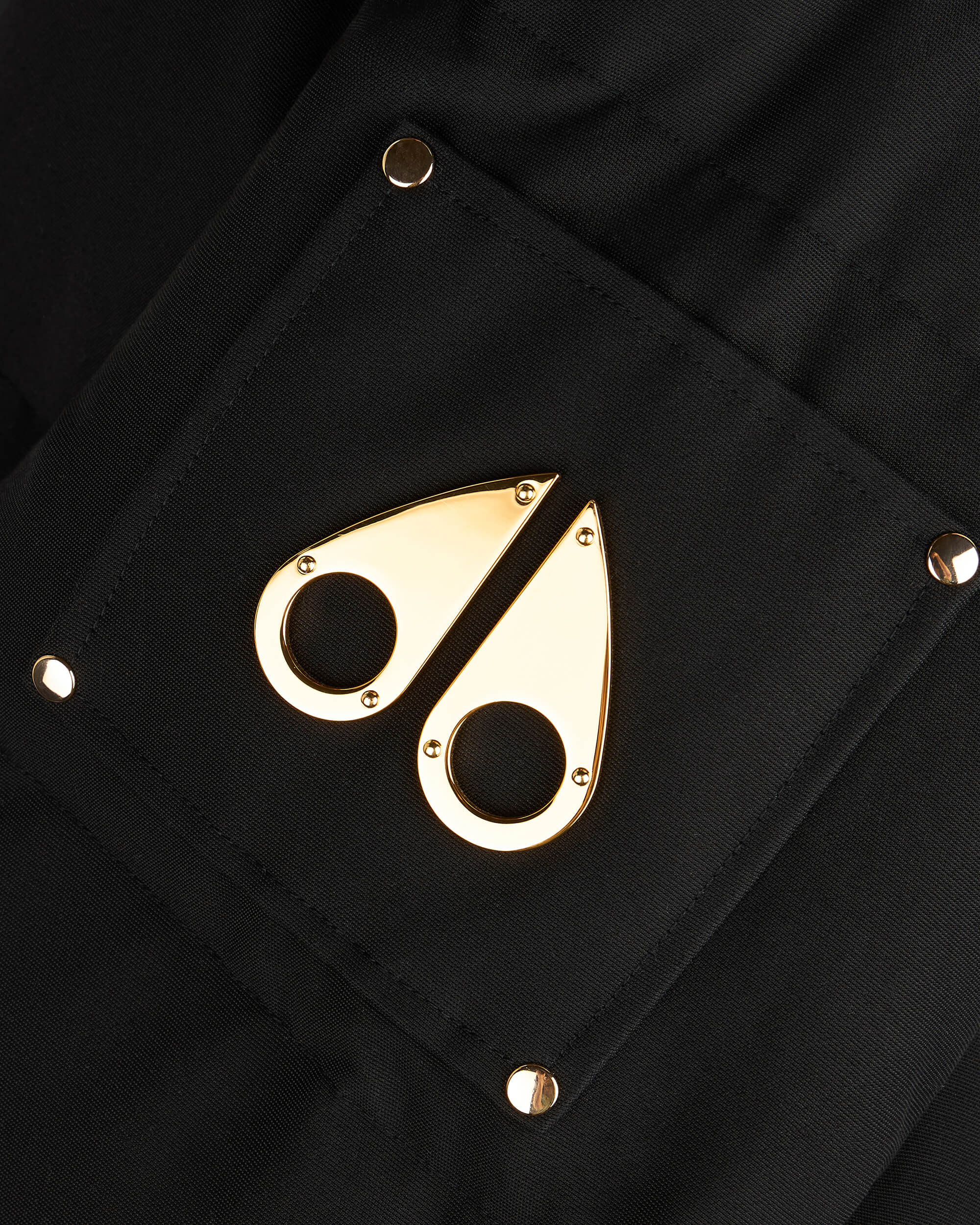 Moose Knuckles - M32MJ128GS - Gold Series Shearling 3Q Jacket - MENS - Black / Black Shearling - Detail1