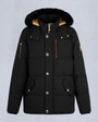 Moose Knuckles - M32MJ128GS - Gold Series Shearling 3Q Jacket - MENS - Black / Black Shearling - GM