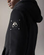 Moose Knuckles - M32MS600 - Classic Bunny Hoodie - MENS - Black / White Faux Fur - Detail1