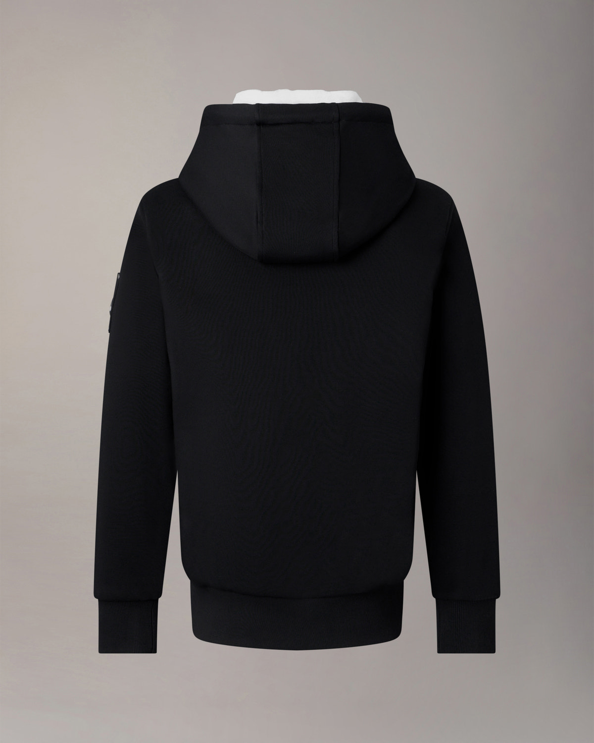 Moose Knuckles - M32MS600 - Classic Bunny Hoodie - MENS - Black / White Faux Fur - Detail9