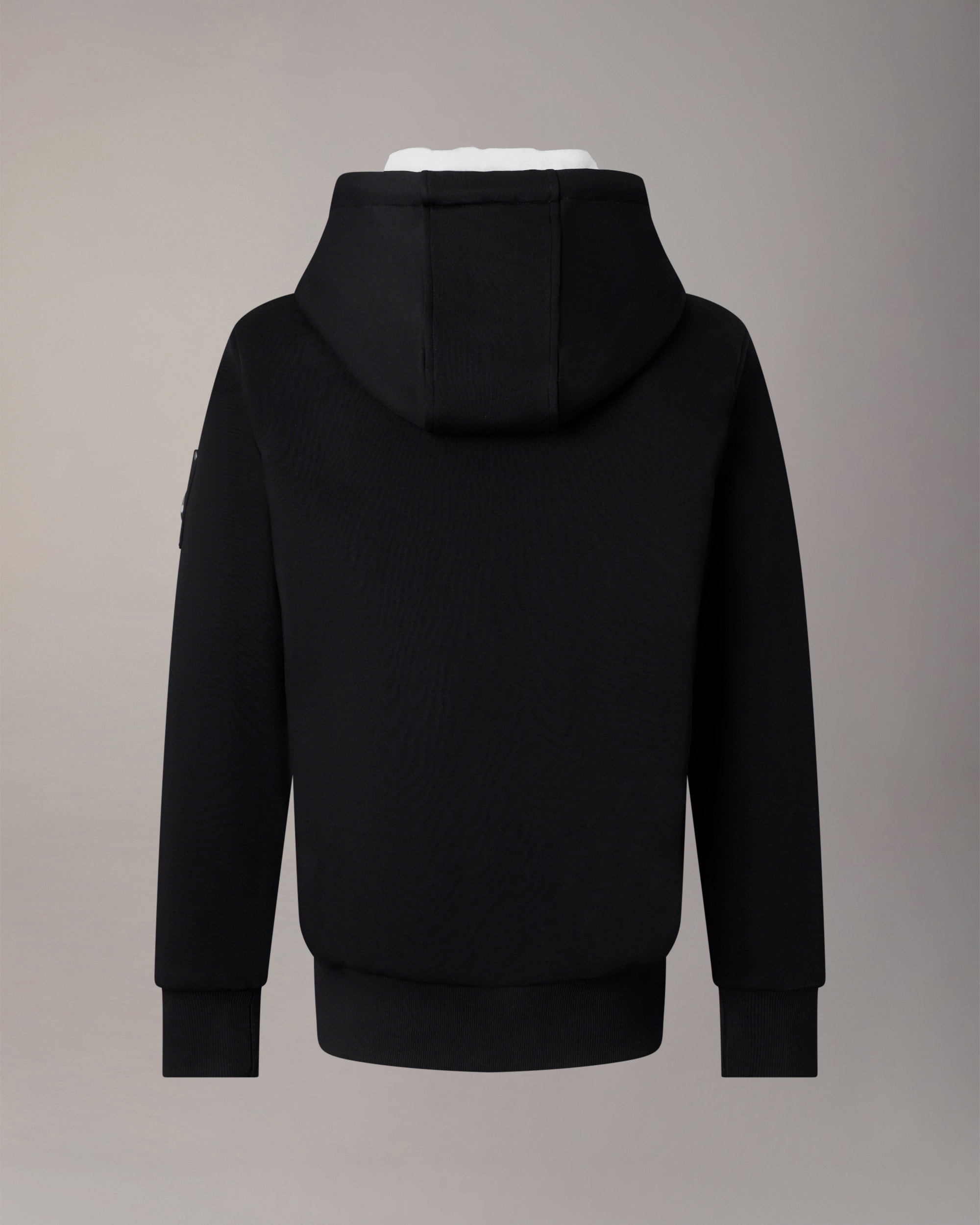 Moose Knuckles - M32MS600 - Classic Bunny Hoodie - MENS - Black / White Faux Fur - Detail9