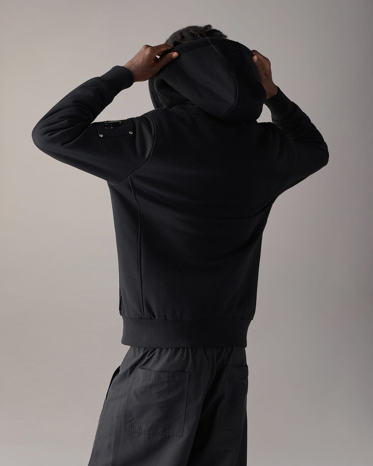 Moose Knuckles - M32MS600 - Classic Bunny Hoodie - MENS - Black - Back