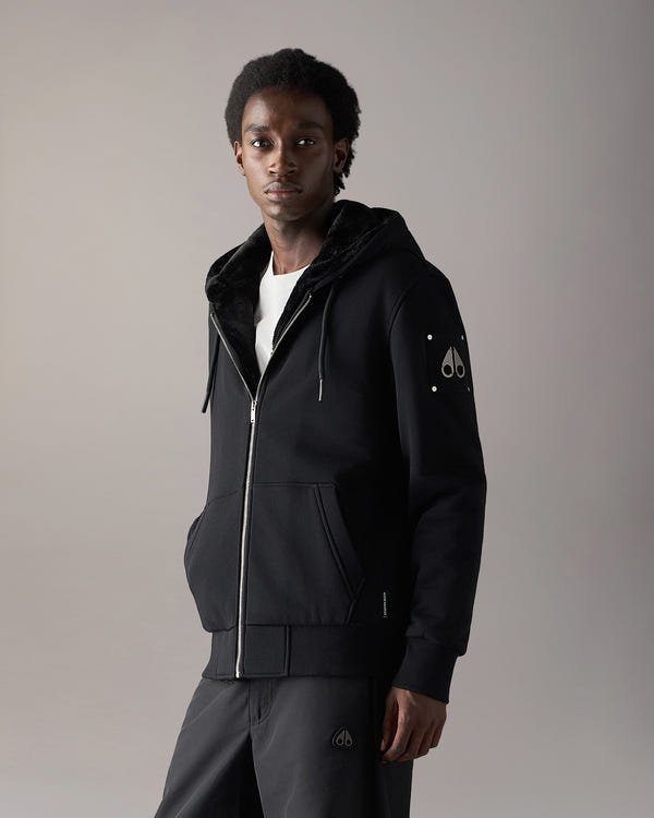 Moose Knuckles - M32MS600 - Classic Bunny Hoodie - MENS - Black - Front Category