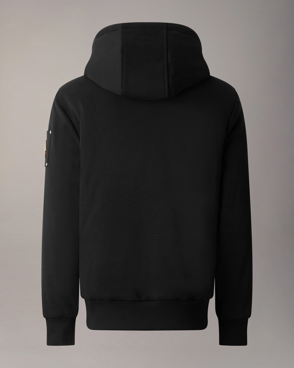 Moose Knuckles - M32MS600G - Gold Series Classic Bunny Hoodie - MENS - Black / Black Faux Fur - Detail9