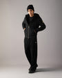 Moose Knuckles - M32MS600G - Gold Series Classic Bunny Hoodie - MENS - Black / Black Faux Fur - Front