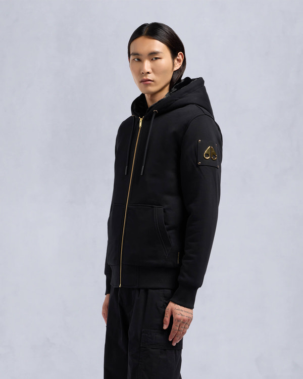 Moose Knuckles - M32MS600G - Linden Bunny - MENS - Black / Black Faux Fur - Front