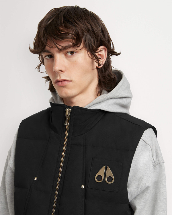 Moose Knuckles - M32MV474G - Montreal Vest Gold  - MENS - Black - Detail1