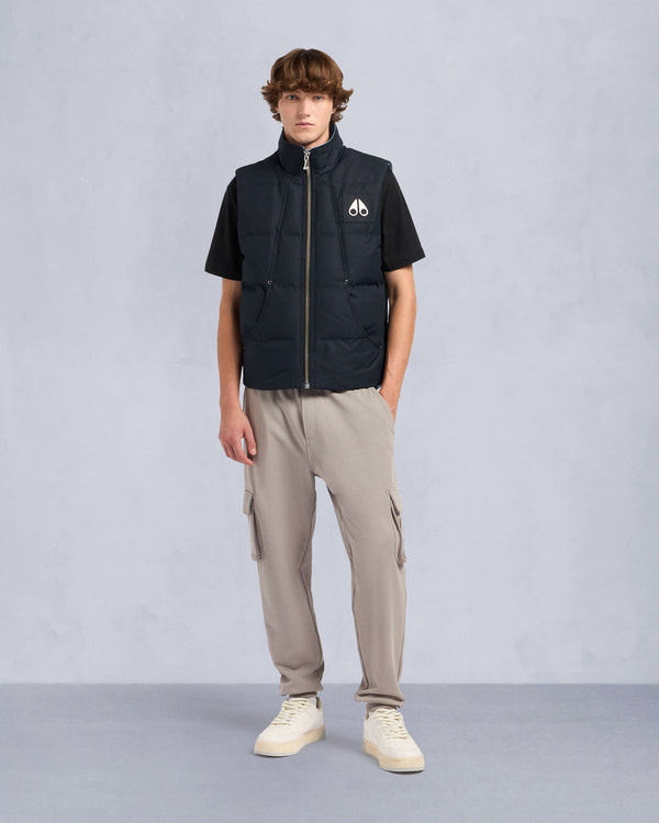 Moose Knuckles - M32MV474H1 - Montreal Tonal Vest  - MENS - Navy / rain - Front Category